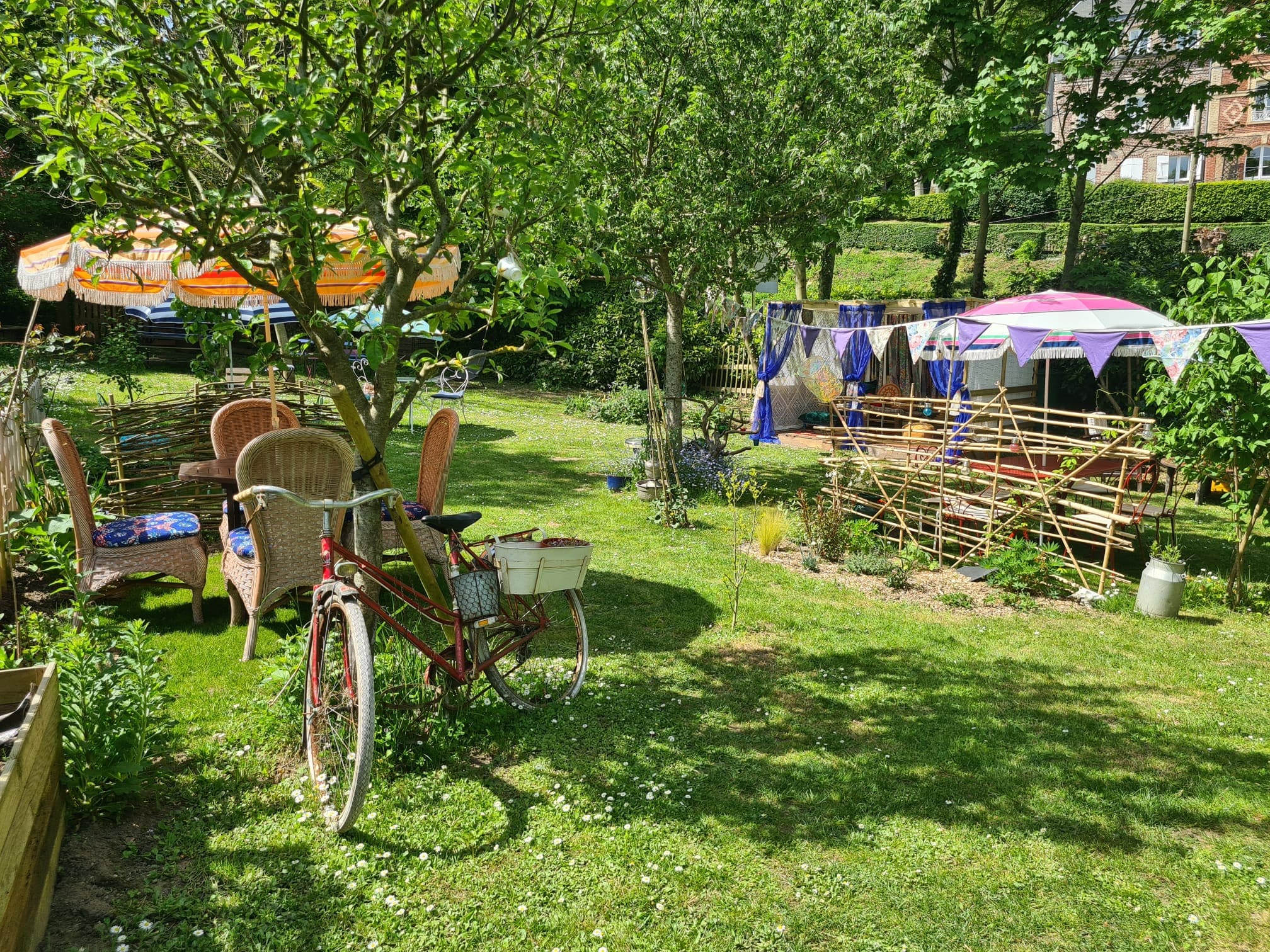 Vue d'ensemble du jardin