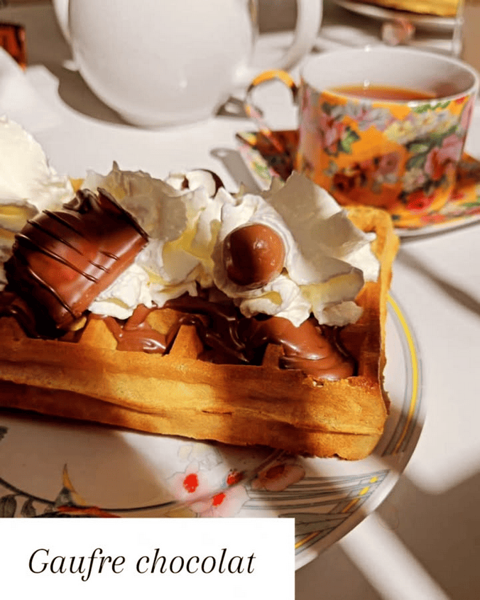 Gaufre chocolat caramel